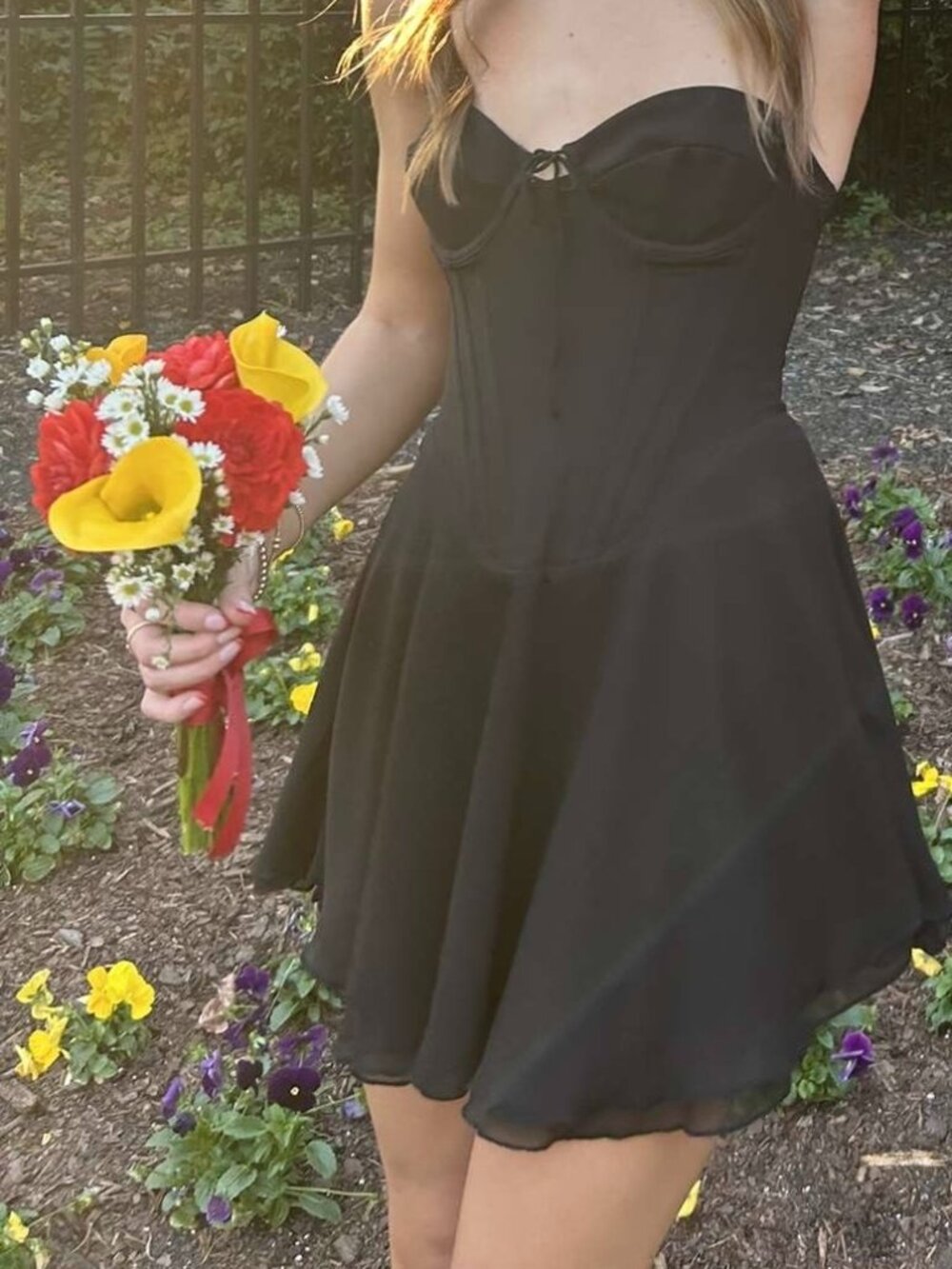 Princess Polly Black min cocktail dress